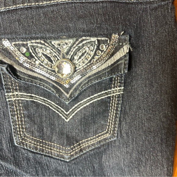 Roz & Ali gemstone jeans 23% cotton size 8 - Picture 9 of 10